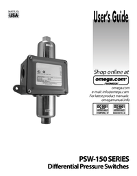 Thumbnail of document Manual - PSW-151 General Purpose Industrial differential Pressure Switch